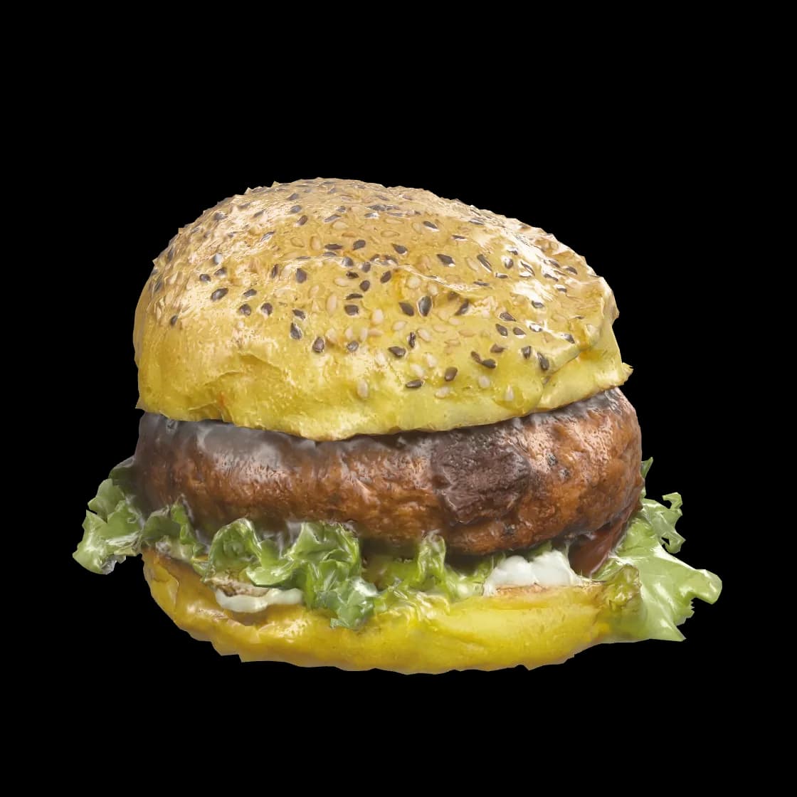 Hamburguesa clásica en 3D